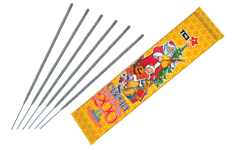  Бенгальские свечи 6 шт 200 мм в пакете  в Мурманске